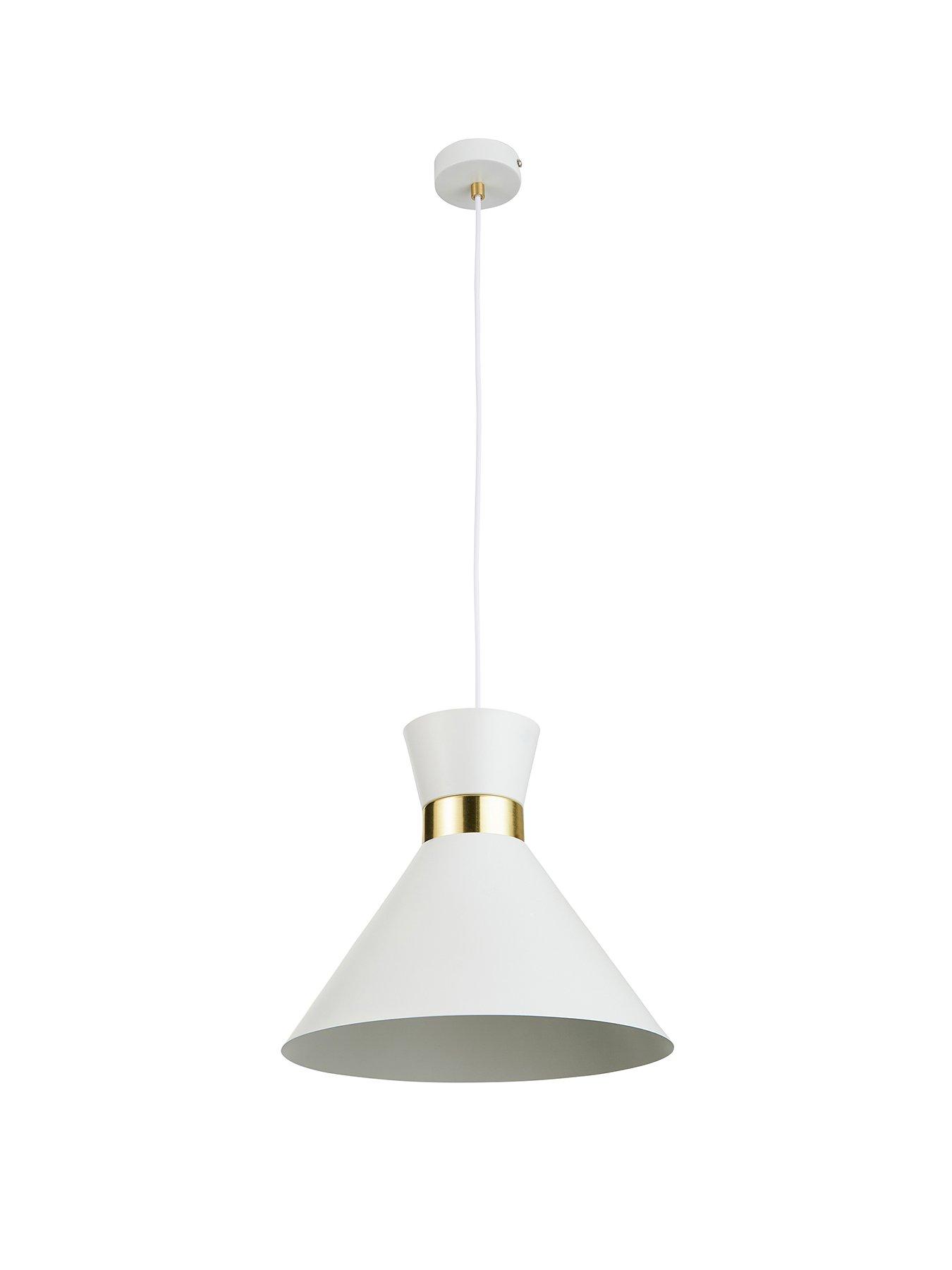 White deals pendant fitting