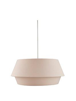 Product photograph of Linen Light Shade - Pink from very.co.uk