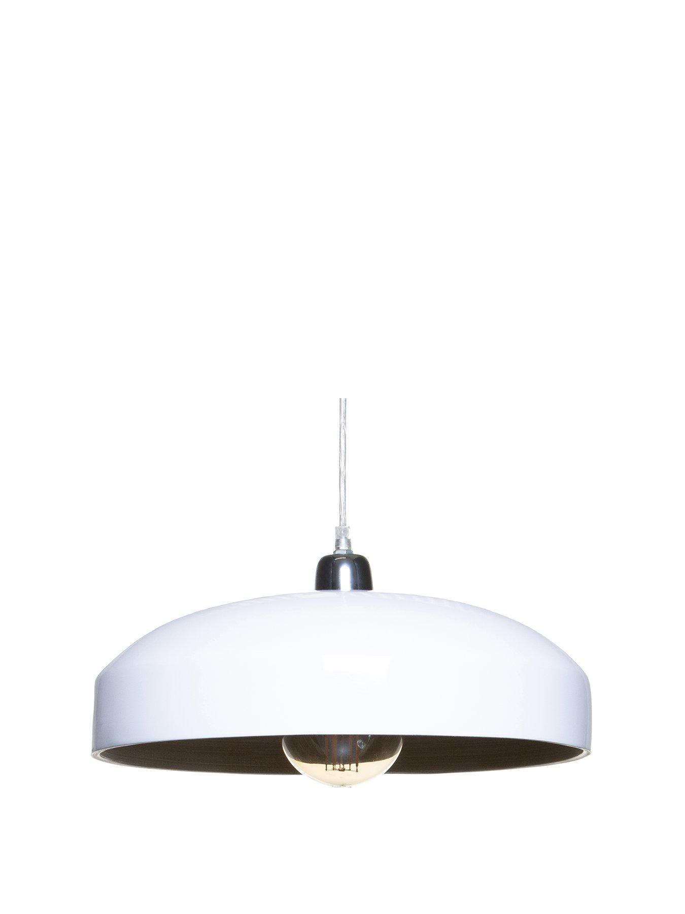 Product photograph of Very Home Bamboo Easyfit Shade - White from very.co.uk
