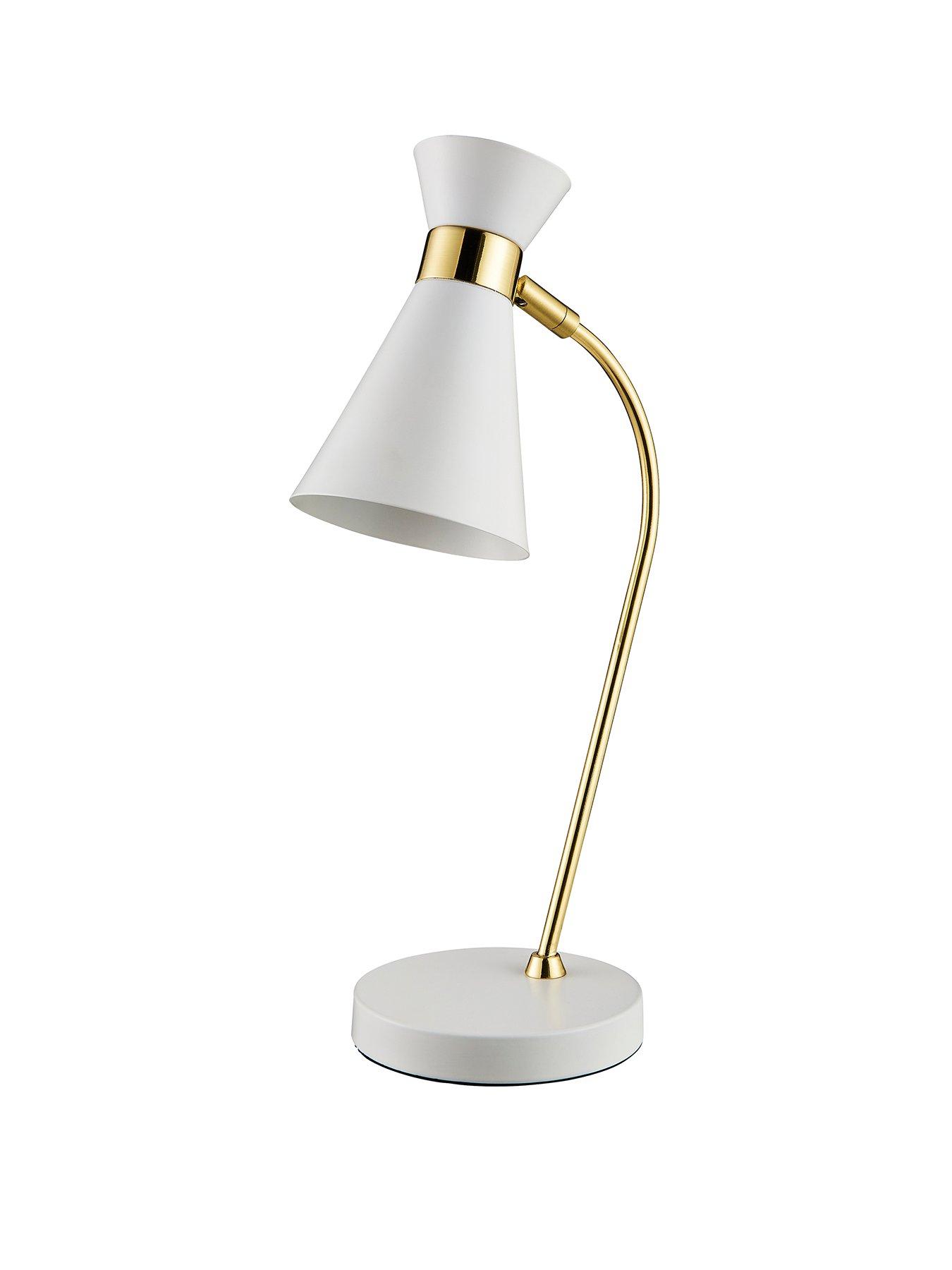 Brass arc deals table lamp