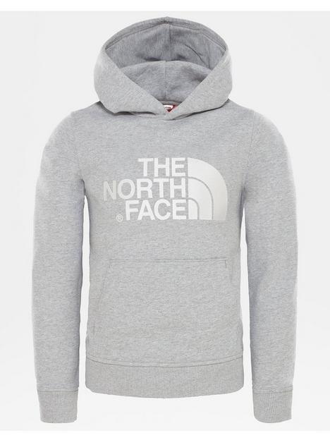 the-north-face-drew-peak-pull-over-hoodie-greywhite
