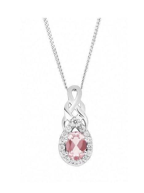 the-love-silver-collection-sterling-silver-entwined-morganite-cubic-zirconia-pendant-necklace-162-inch