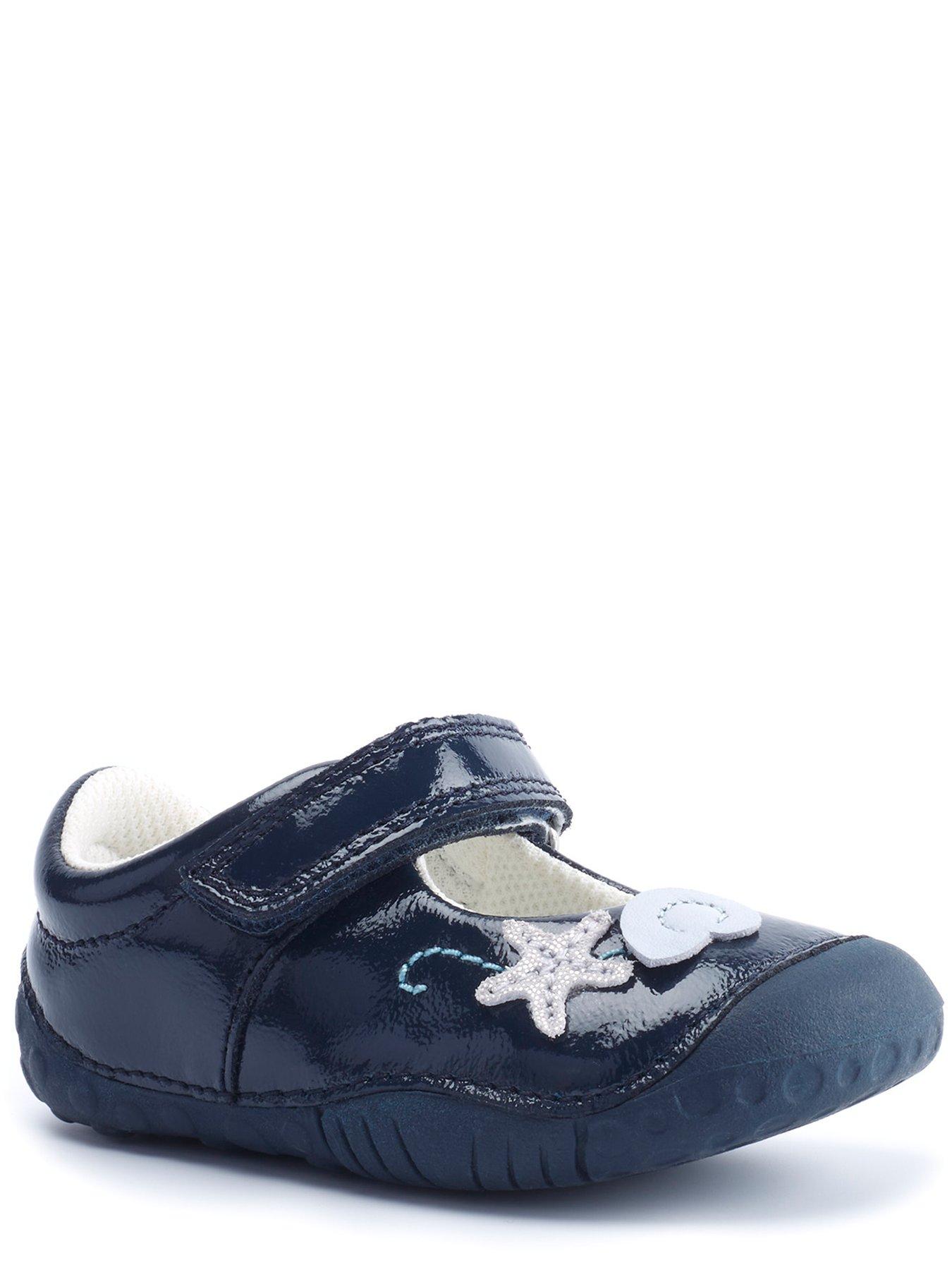 navy patent baby shoes