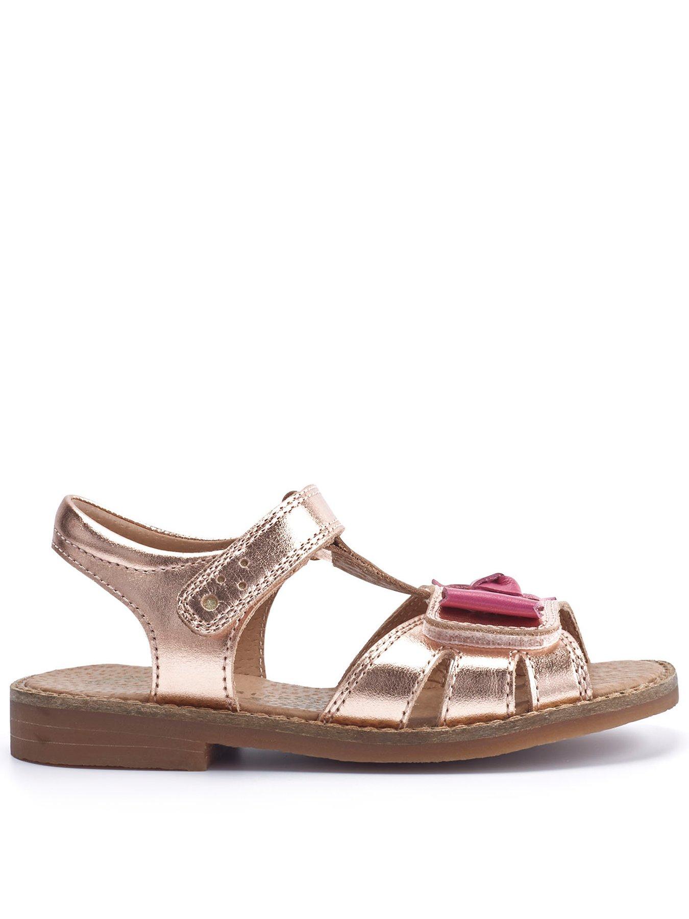 Rose gold t bar 2024 sandals