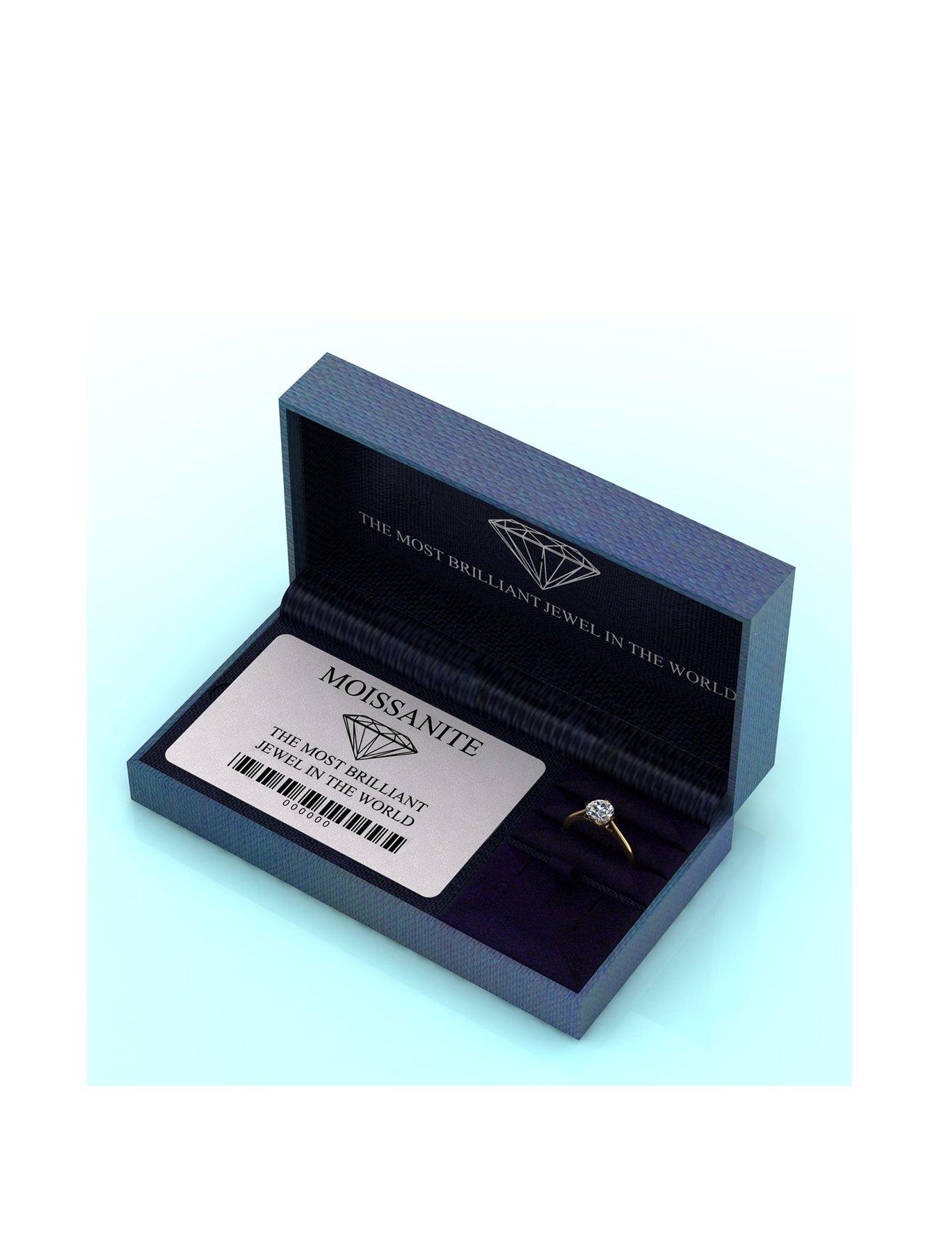 Image 5 of 5 of Moissanite 9ct Yellow Gold 1.25ct Eq Solitaire Ring