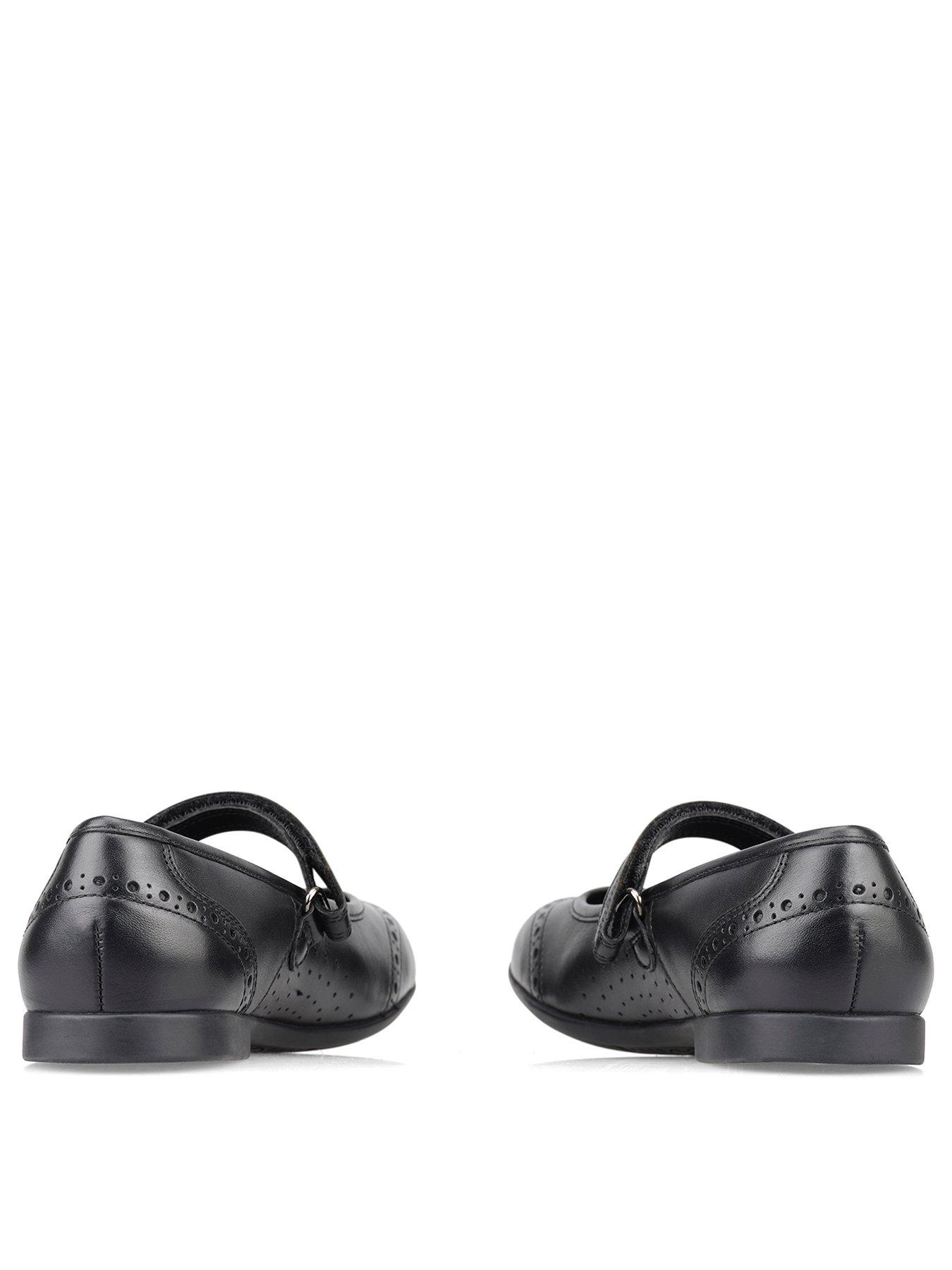 Quad Leather Stride Rite Black School Shoes Start-rite Impress