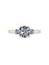  image of moissanite-9ct-white-gold-150ct-total-eq-trilogy-ring