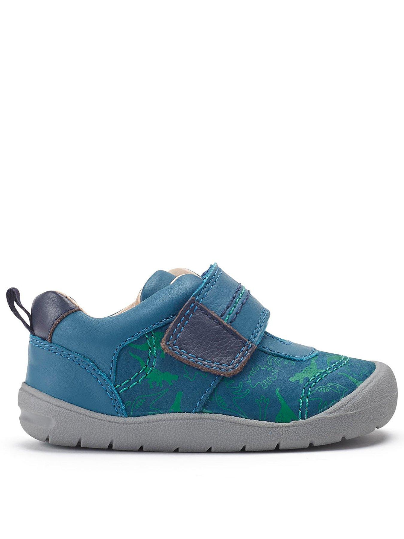 Start-rite Super Soft Leo Boy's Shoes Navy/Teal Leather 50% OFF RRP 