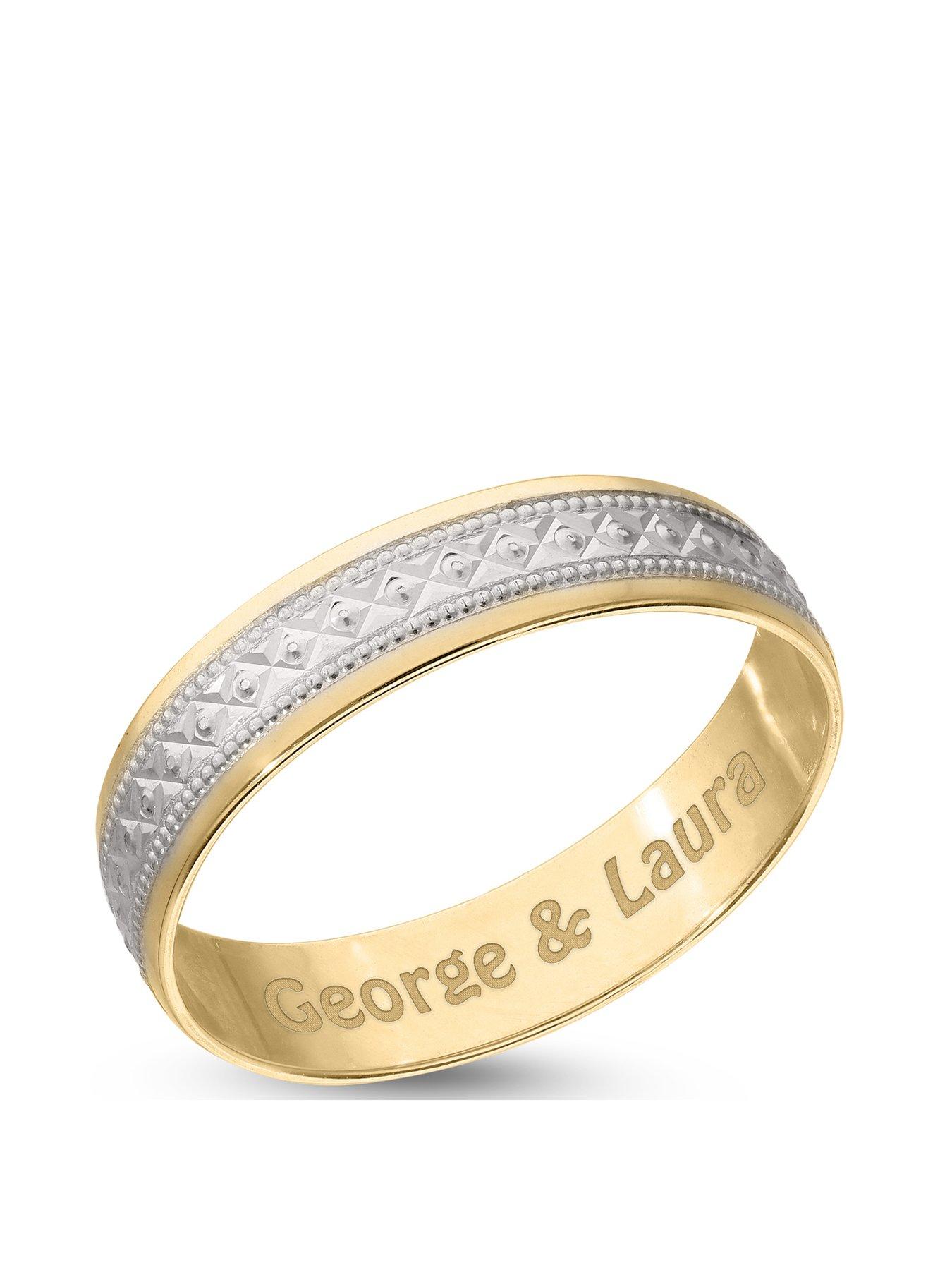 9ct gold deals plated ring