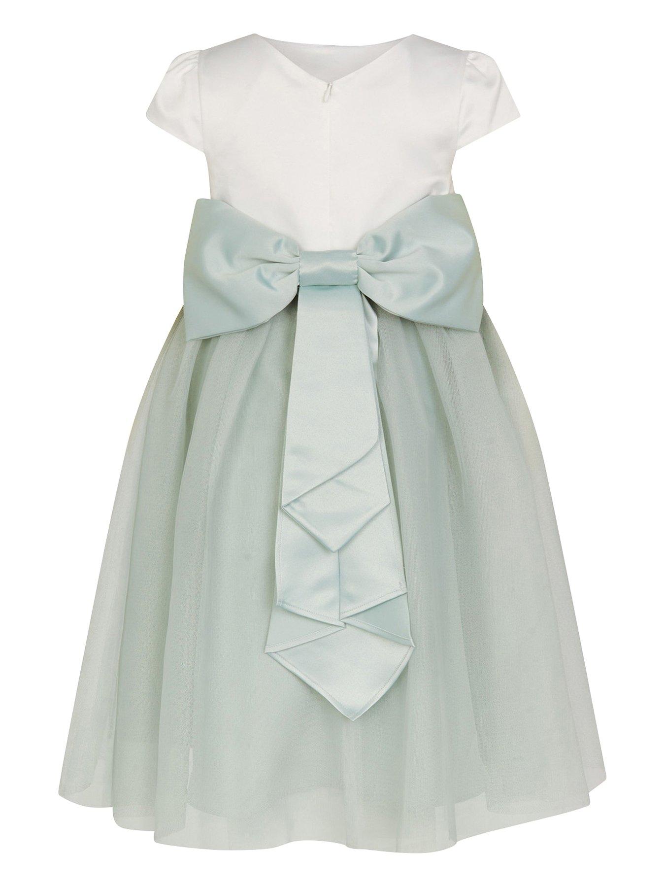 Monsoon Girls Tulle Bridesmaid Dress Green Very.co.uk