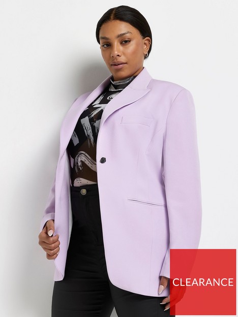 ri-plus-plus-structured-blazer-purple