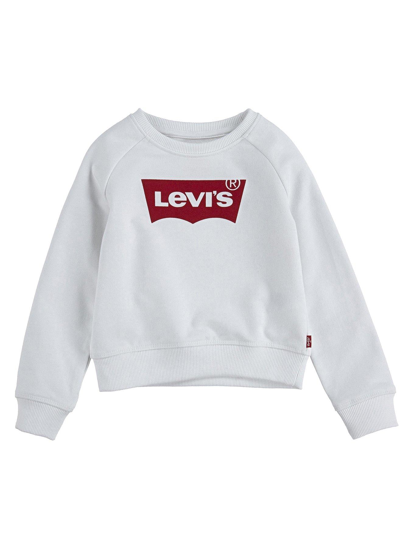 Levis white outlet sweatshirt