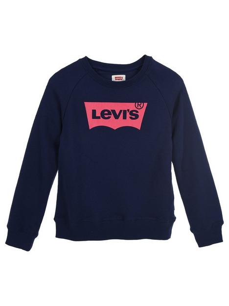 levis-girls-batwing-crew-neck-sweatshirt-blue