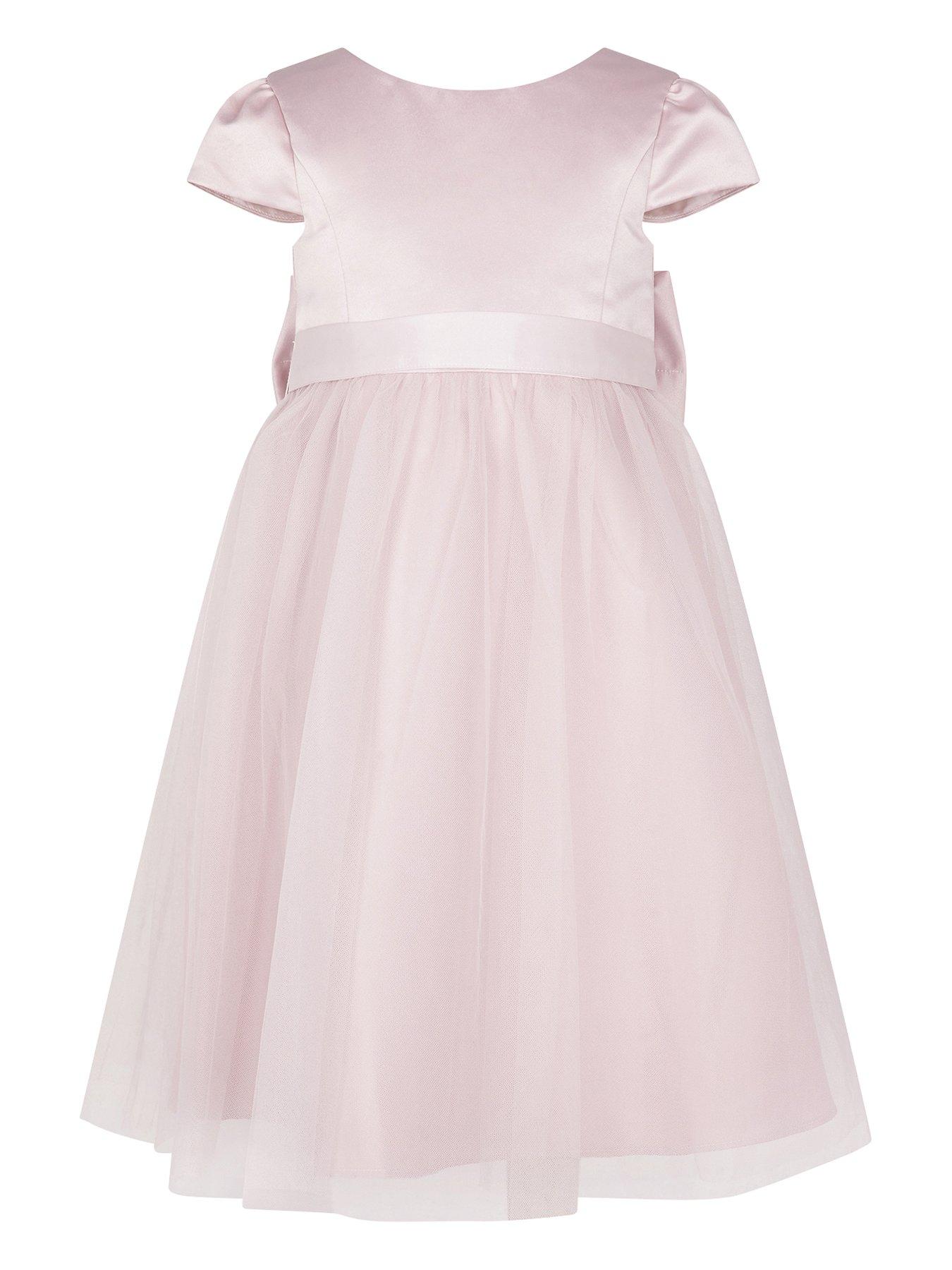 Monsoon Girls Tulle Bridesmaid Dress - Pink | very.co.uk