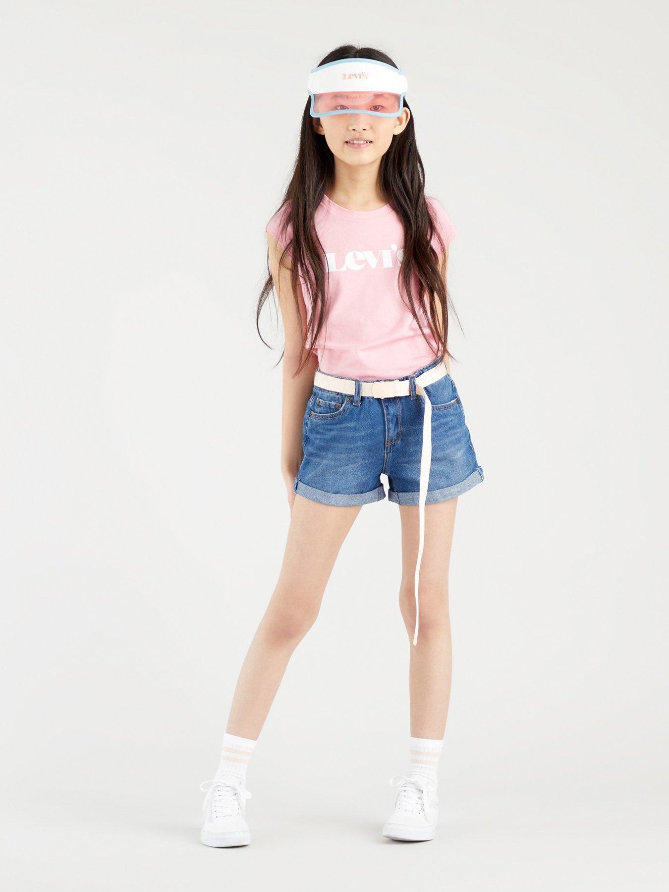 girls denim shorts