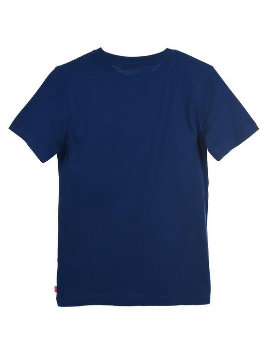 Levi's Boys Short Sleeve Box Tab T-shirt - Blue | very.co.uk