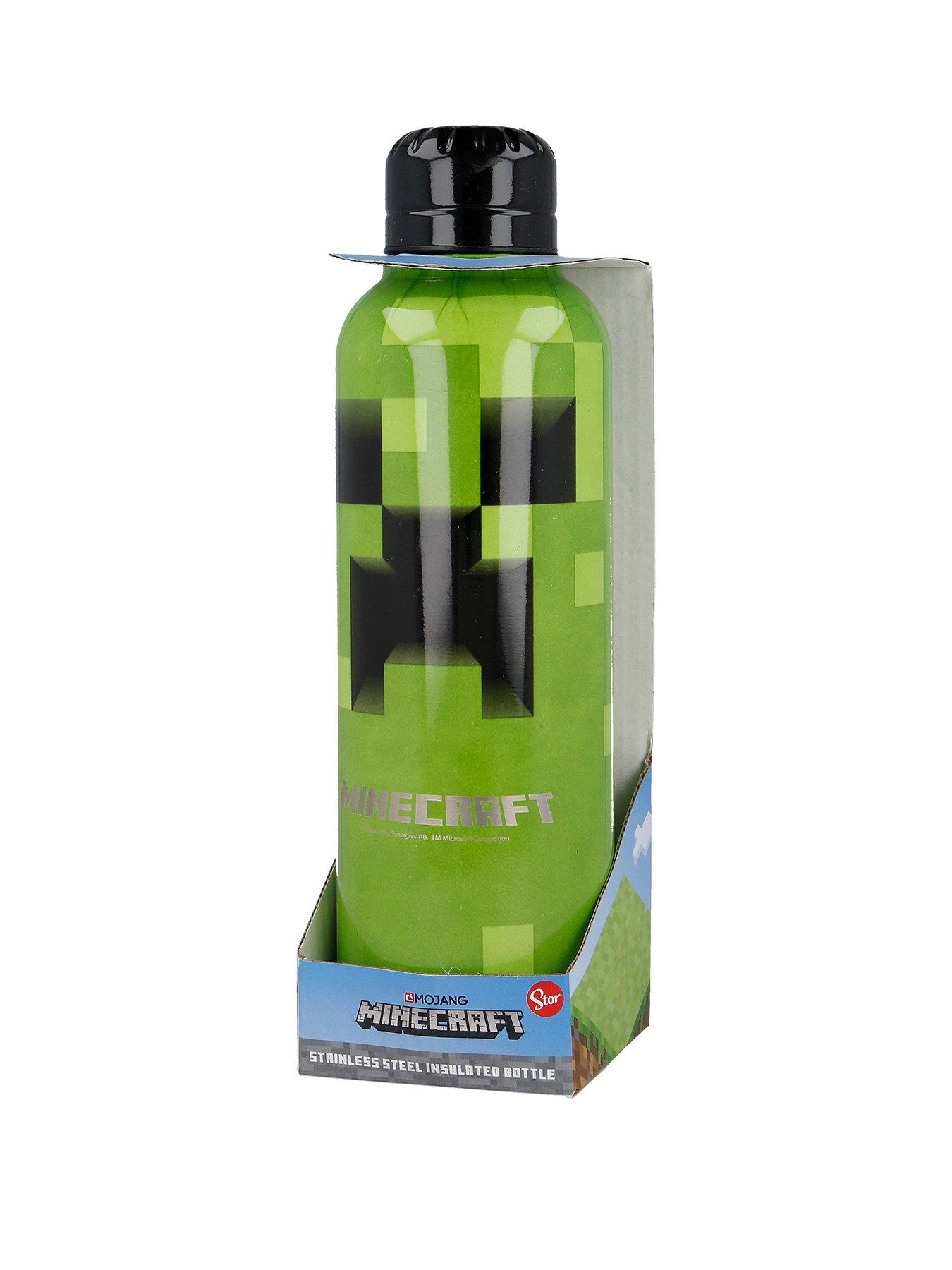 Product photograph of Minecraft Aluminium Bottle from very.co.uk