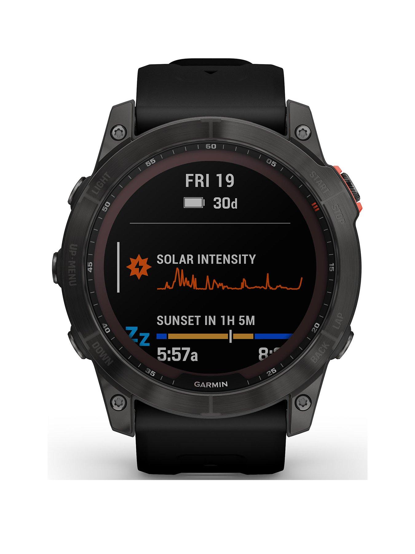 Garmin fenix 5 slate gray sales with black band