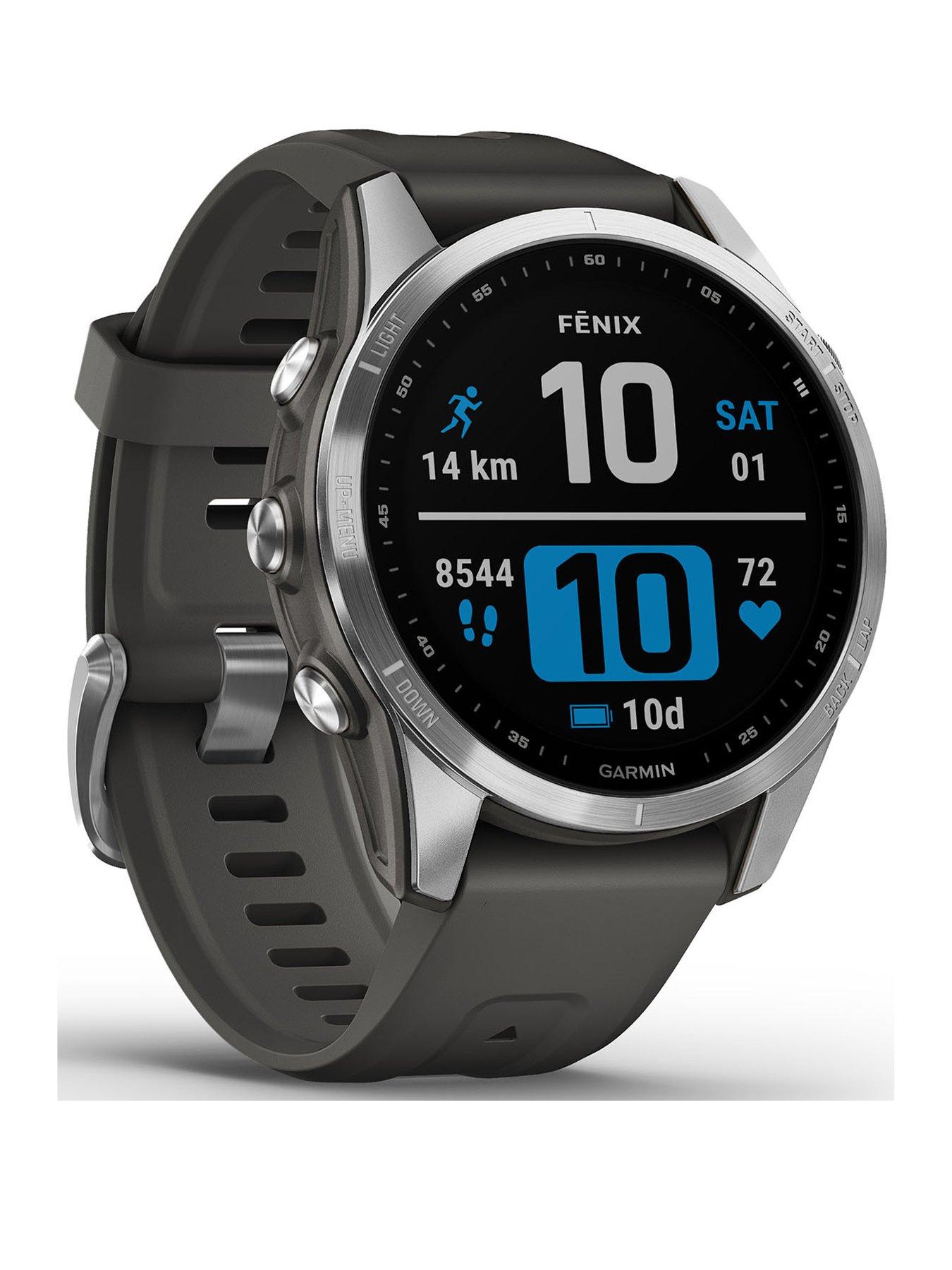 Garmin Fenix 7S Silver/Whitestone Band at