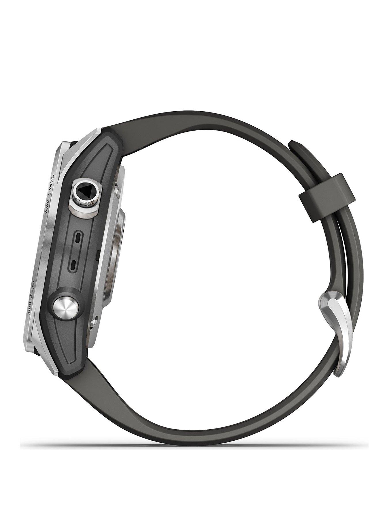 Image 3 of 8 of Garmin Fenix 7S Multisport GPS Watch - Silver with Graphite Band