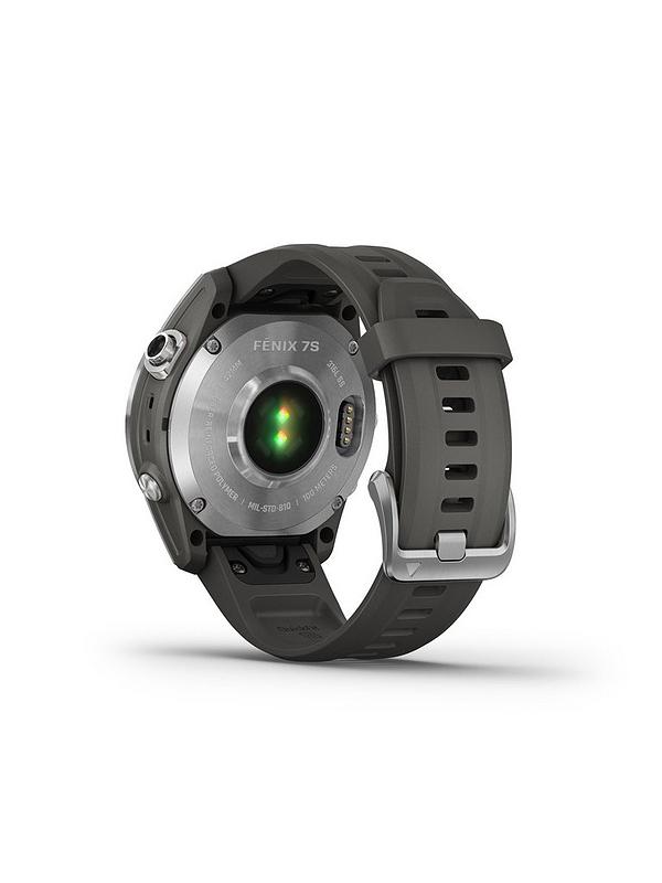 Garmin Fenix 7S Multisport GPS Watch - Silver with Graphite Band | Very.co.uk Garmin Fenix 7S Multisport GPS Watch - Silver with Graphite Band | Very.co.uk