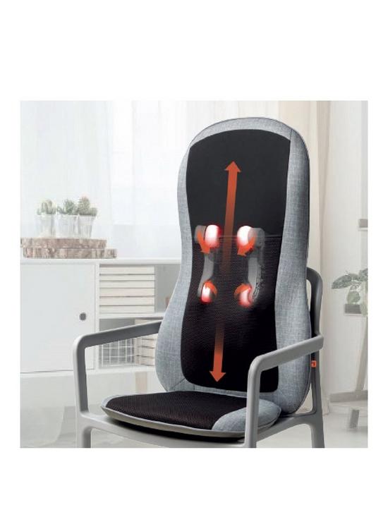 stillFront image of sharper-image-shiatsu-massage-chair-cushion