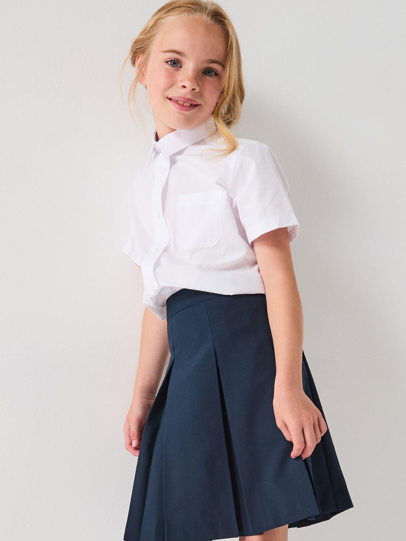 Image 7 of 7 of The Very Collection Girls 3 Pack&nbsp;Short Sleeve Blouses - White