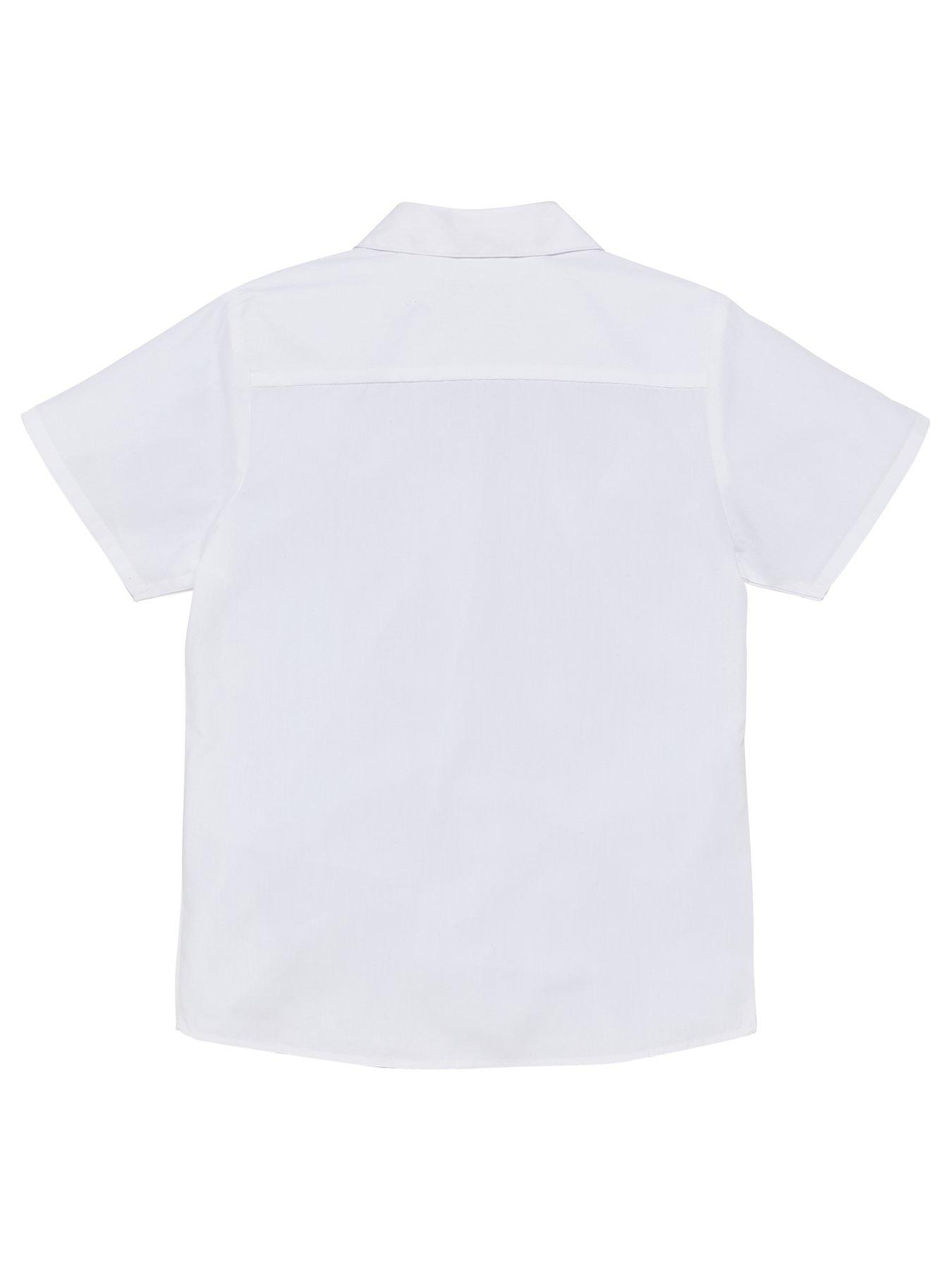 Everyday Girls 3 Pack Revere Short Sleeve School Blouse - White | Very ...