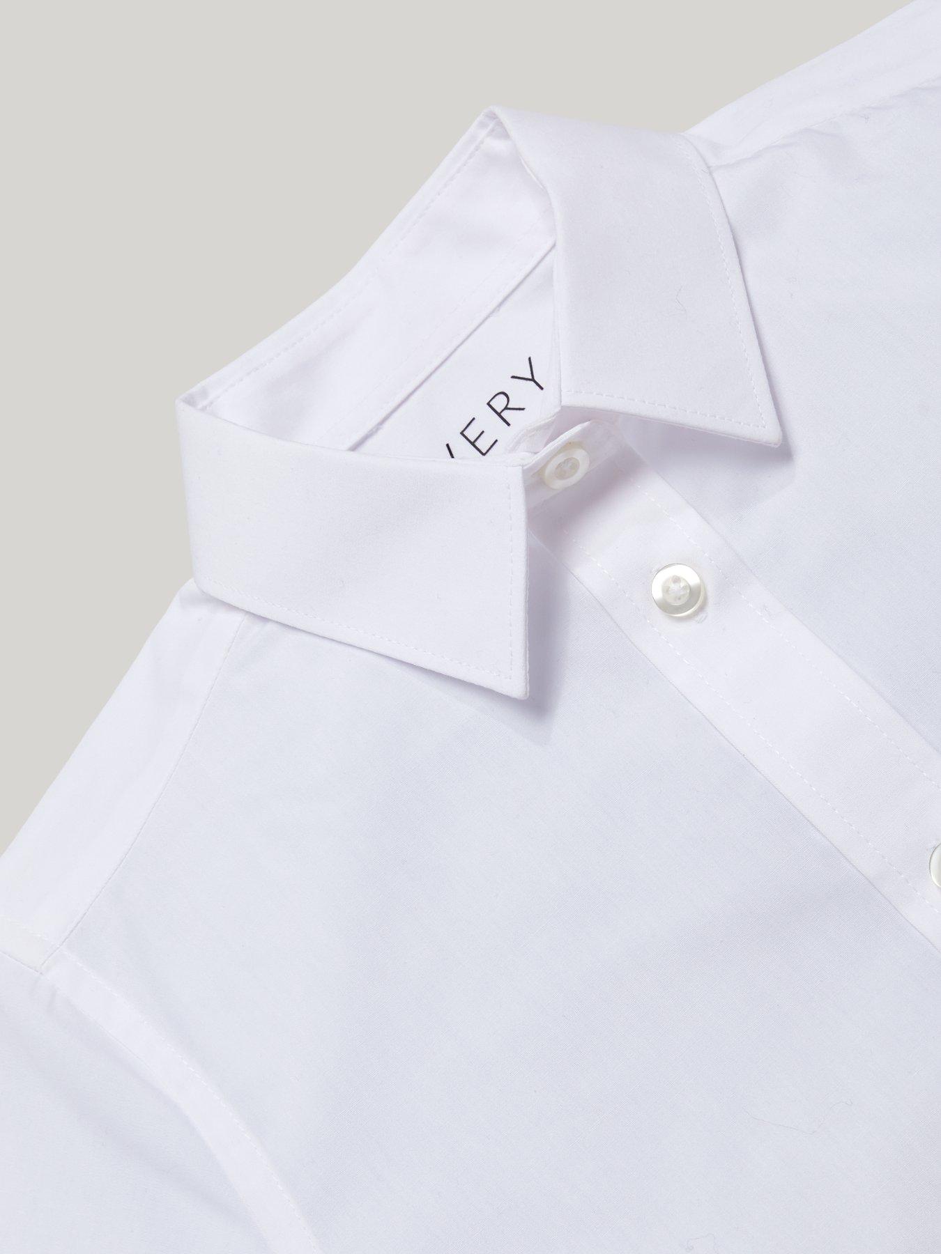 Image 5 of 7 of Everyday Boys 5 Pack Short Sleeve School Shirt - White