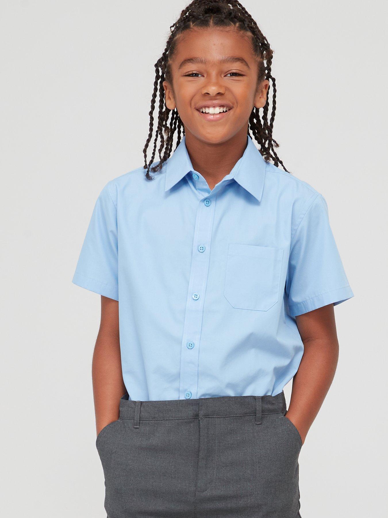 Boys short clearance sleeve button down