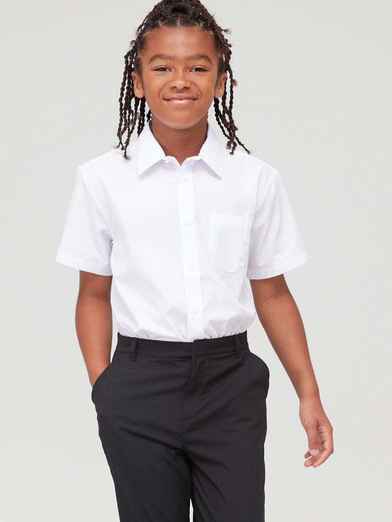 Girls white shop school shirt