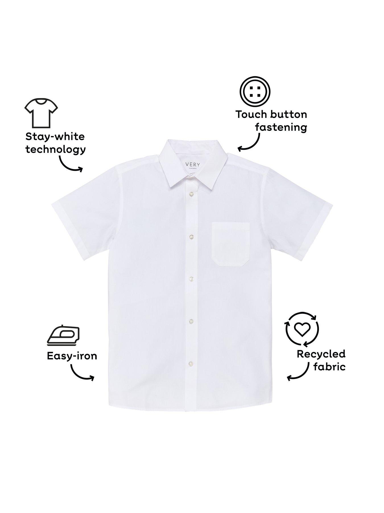 Everyday Boys 3 Pack Slim Fit Short Sleeve Shirt