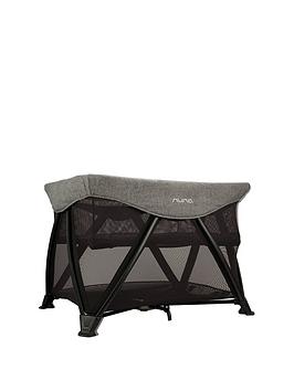 Product photograph of Nuna Sena Aire Travel Cot - Charcoal from very.co.uk