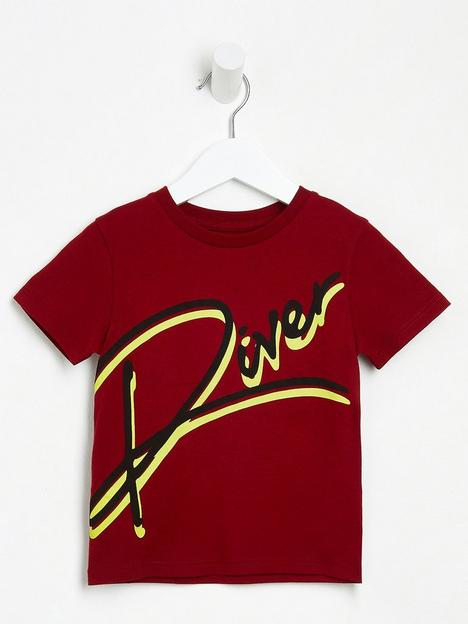 river-island-mini-mini-boys-river-tshirt-red