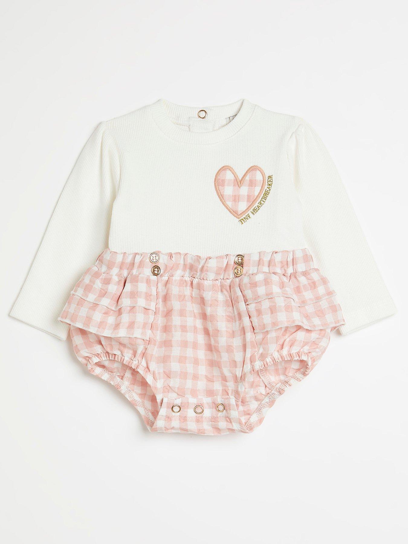 Baby Clothes Baby Girls Gingham Bloomer-Pink