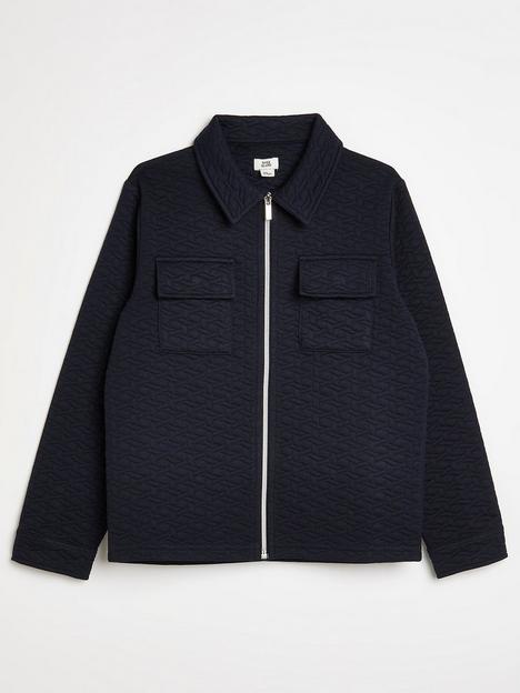 river-island-boys-quilted-shacket-navy