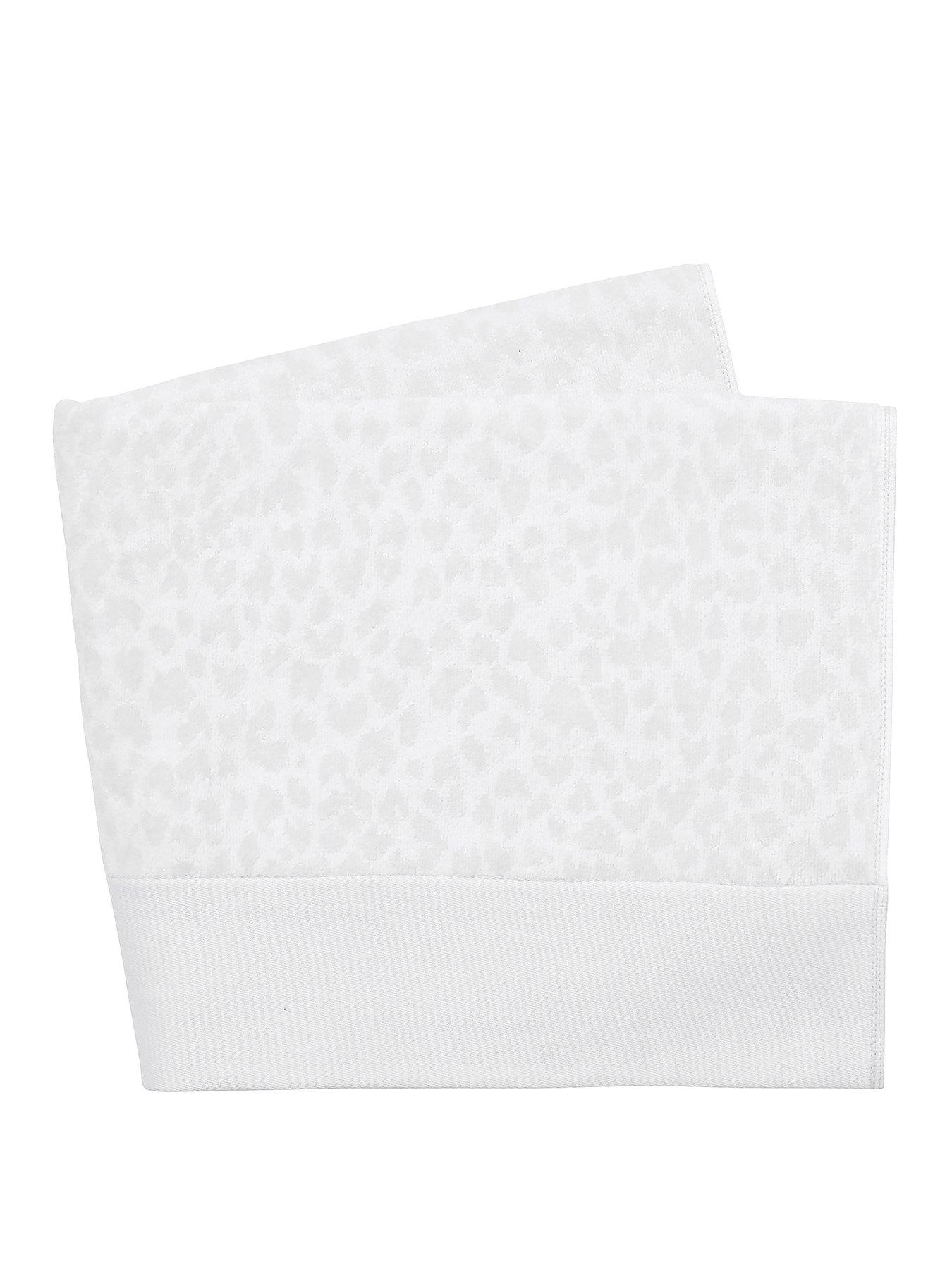 Product photograph of Nalu Nicole Scherzinger Koko Towels Hand Silver White from very.co.uk