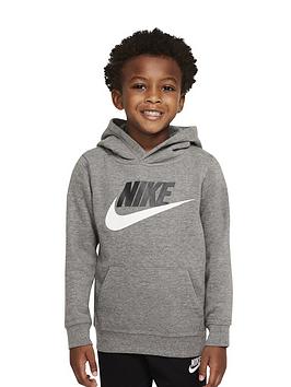 Nike Younger Boys Club Hbr Po Hoodie - Grey