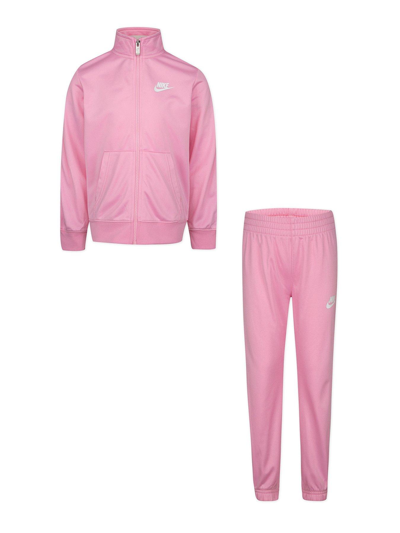 childrens pink nike tracksuit