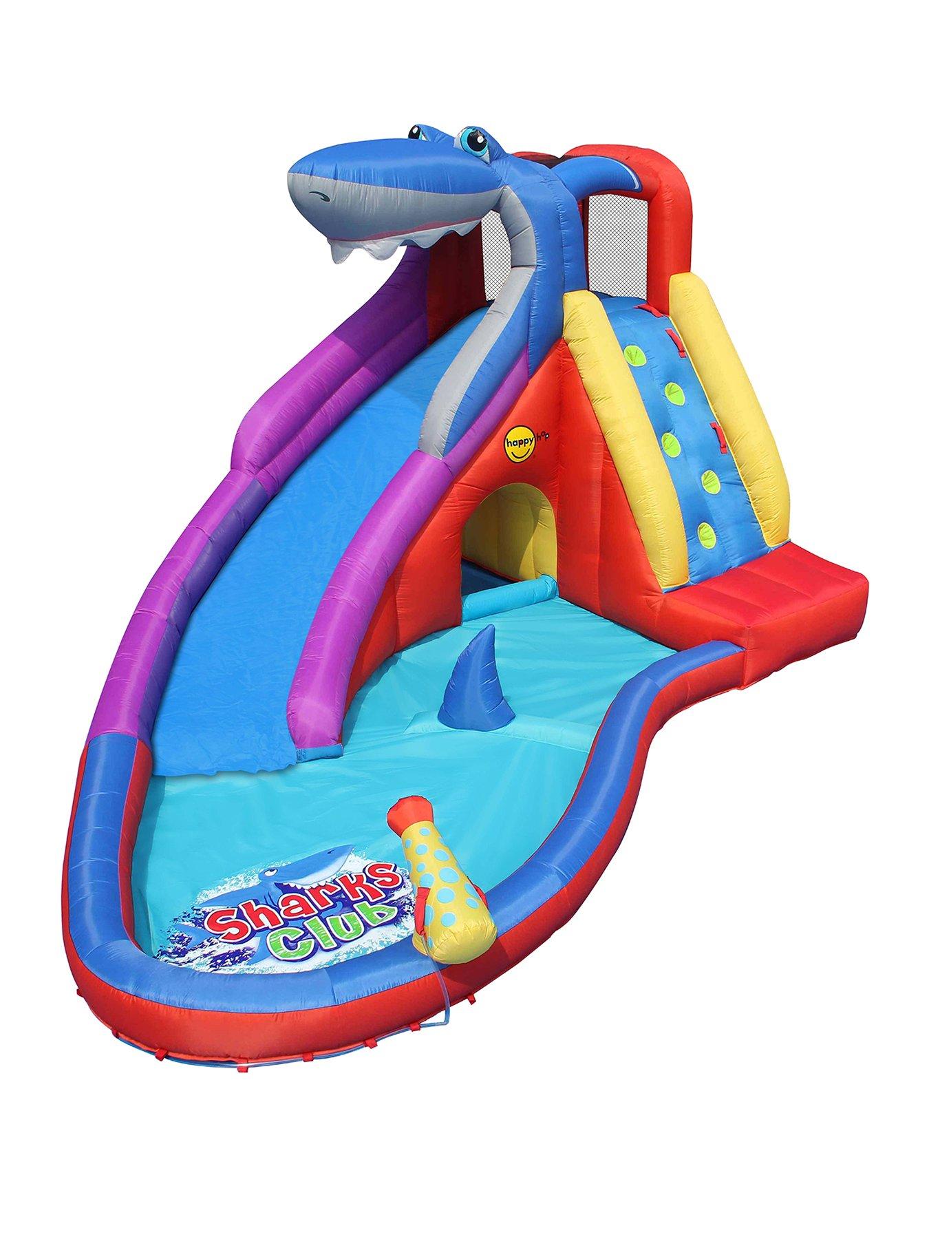 Happy Hop Sharks Club Inflatable Water Slide | Very.co.uk