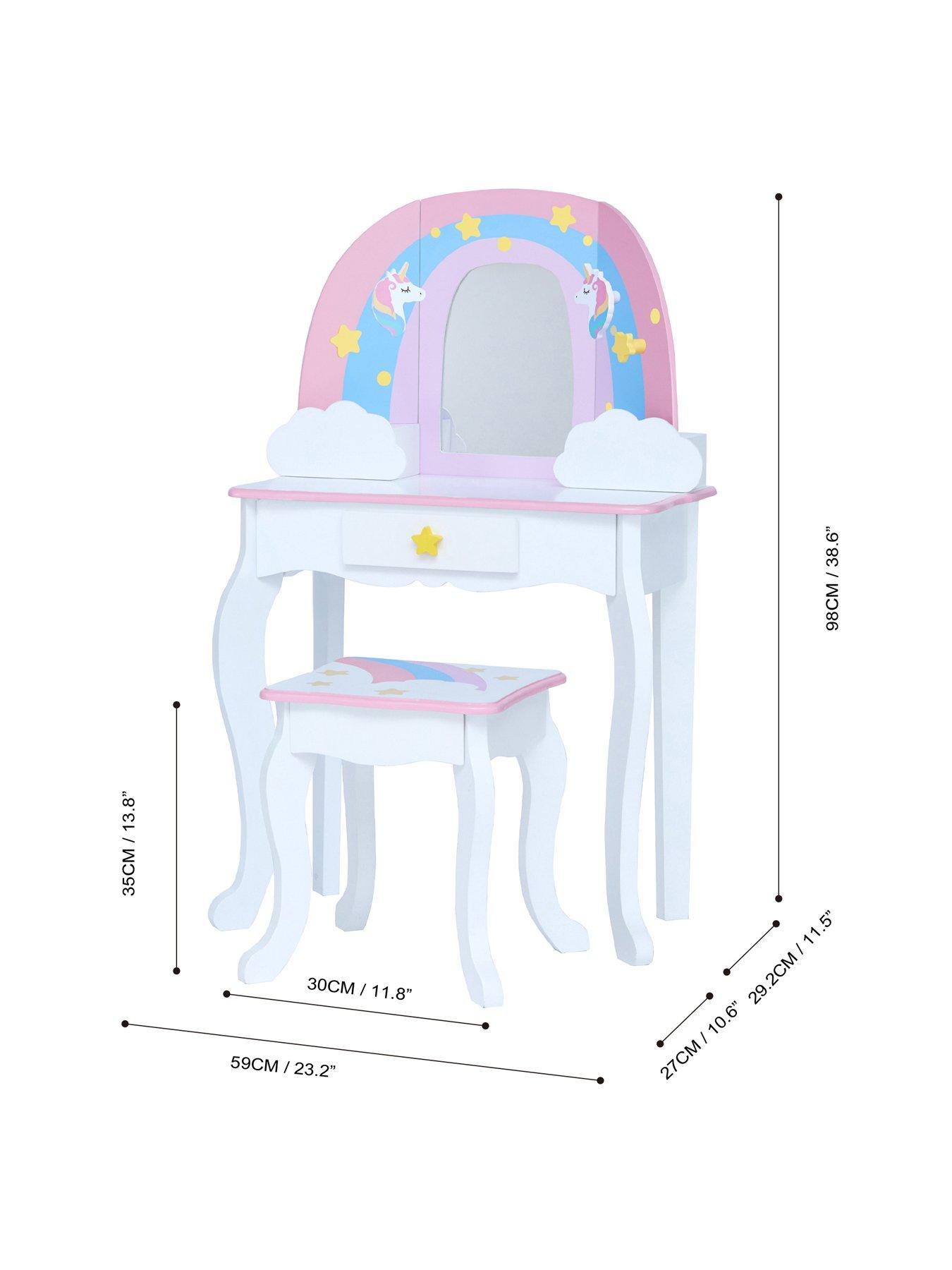 Image 2 of 7 of Teamson Kids Fantasy Fields Little Dreamer Kids&nbsp;Vanity Table and Stool&nbsp;Set