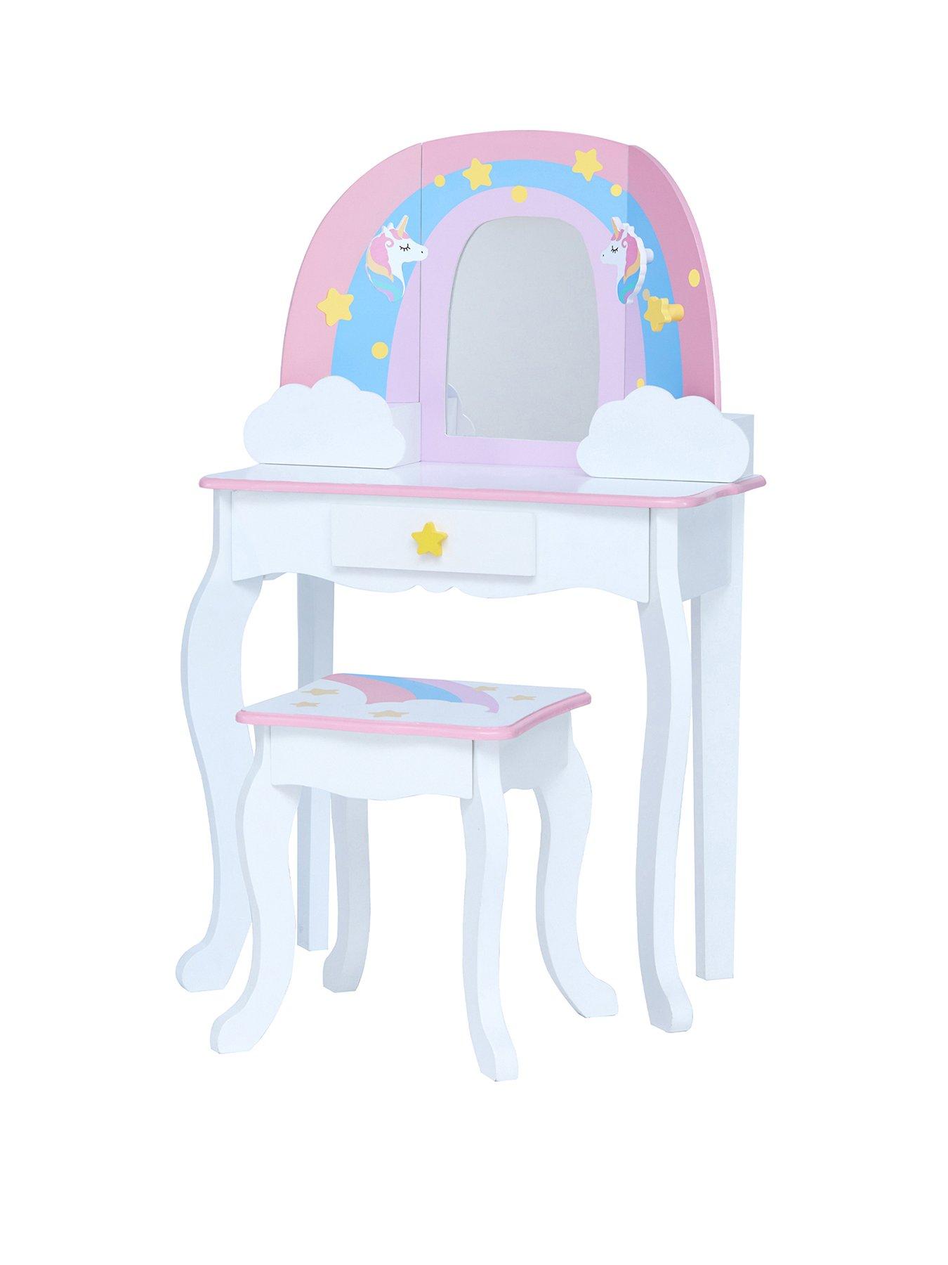 Fantasy Fields Little Dreamer Kids Vanity Table and Stool Set