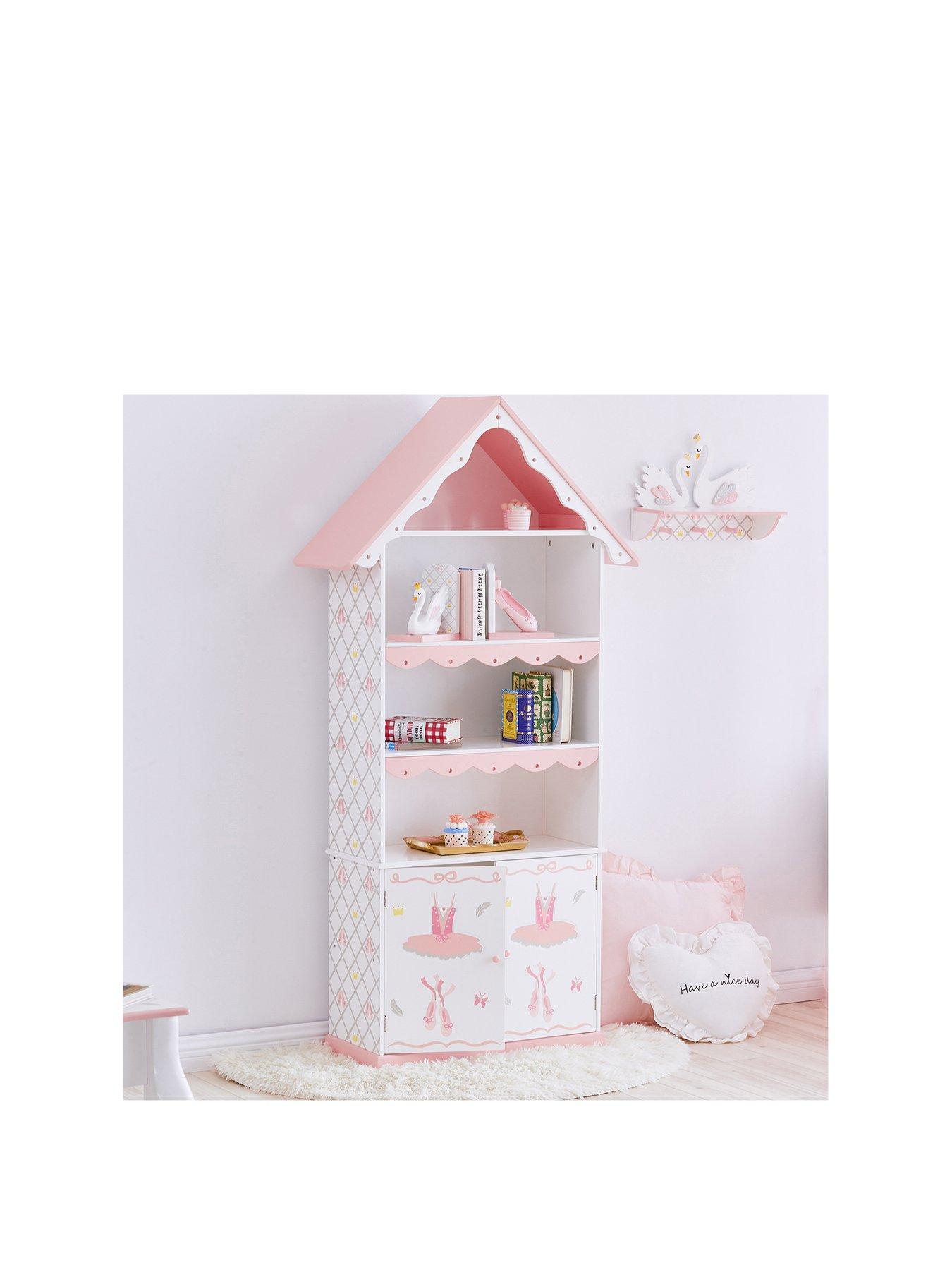 Product photograph of Teamson Kids Fantasy Fields Swan Lake Bookshelf from very.co.uk