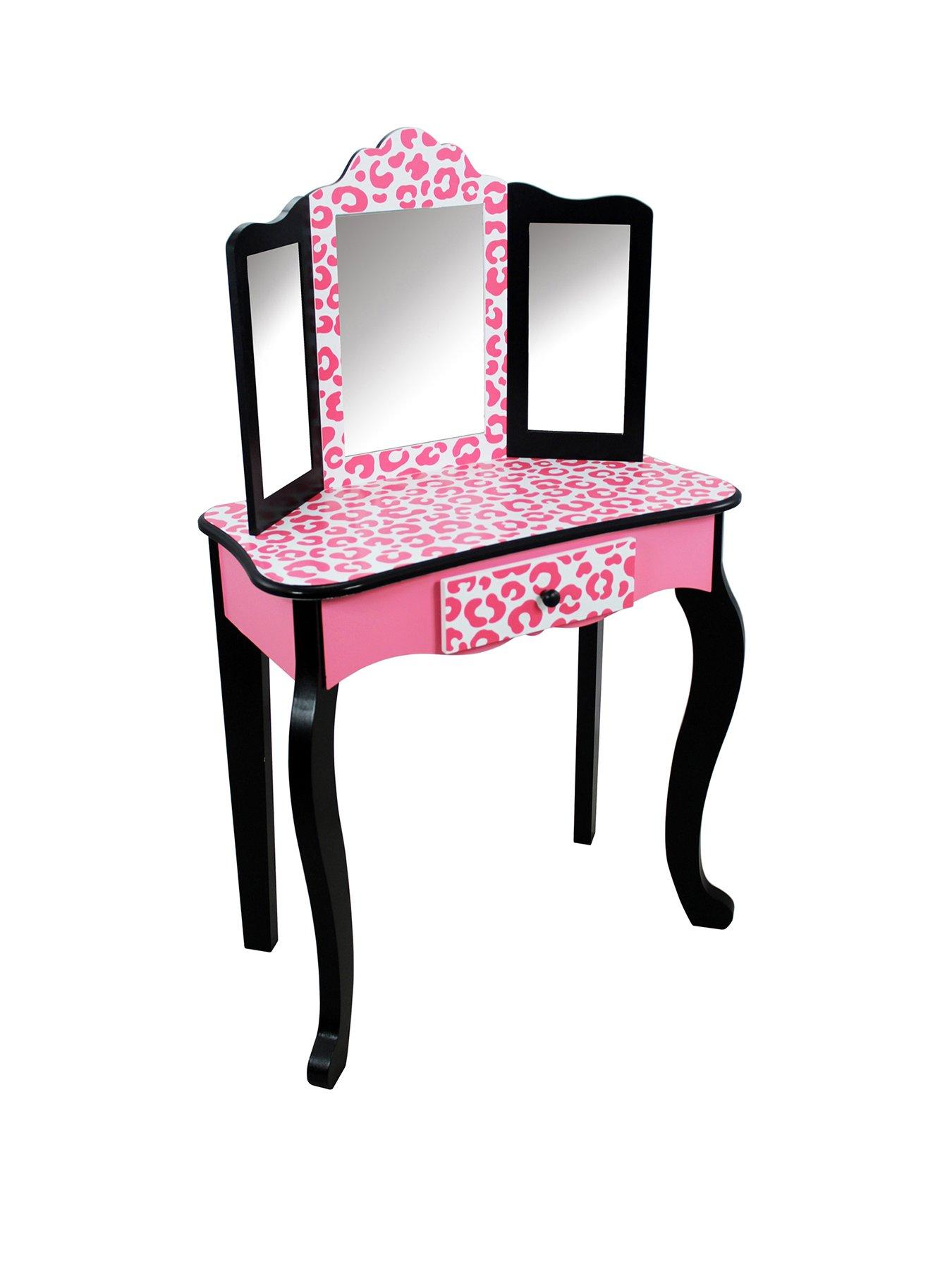 Teamson kids prints gisele vanity table stool set hot sale