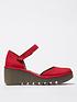  image of fly-london-biso-heeled-shoe-red