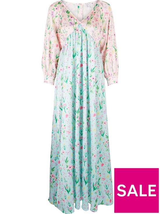 back image of olivia-rubin-blossom-print-maxi-dress--nbspmulti