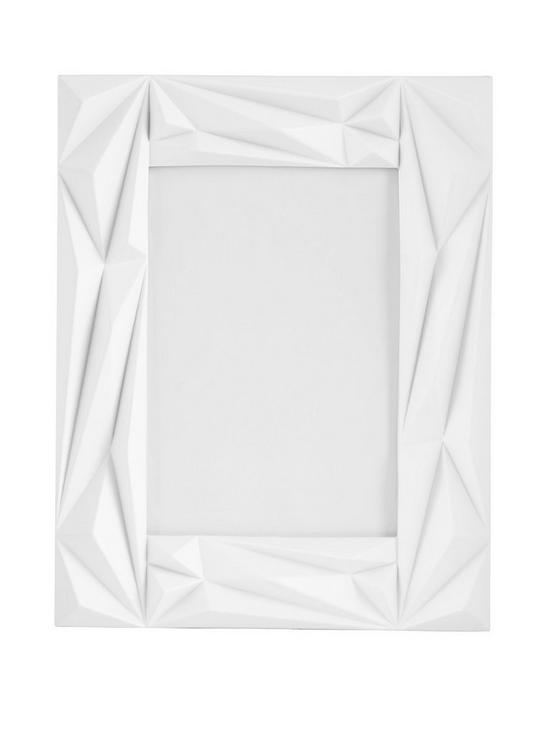 front image of premier-housewares-prisma-photo-frame-5in-x-7in-white