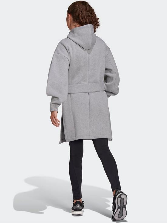 stillFront image of adidas-sportswear-hooded-zip-jacket