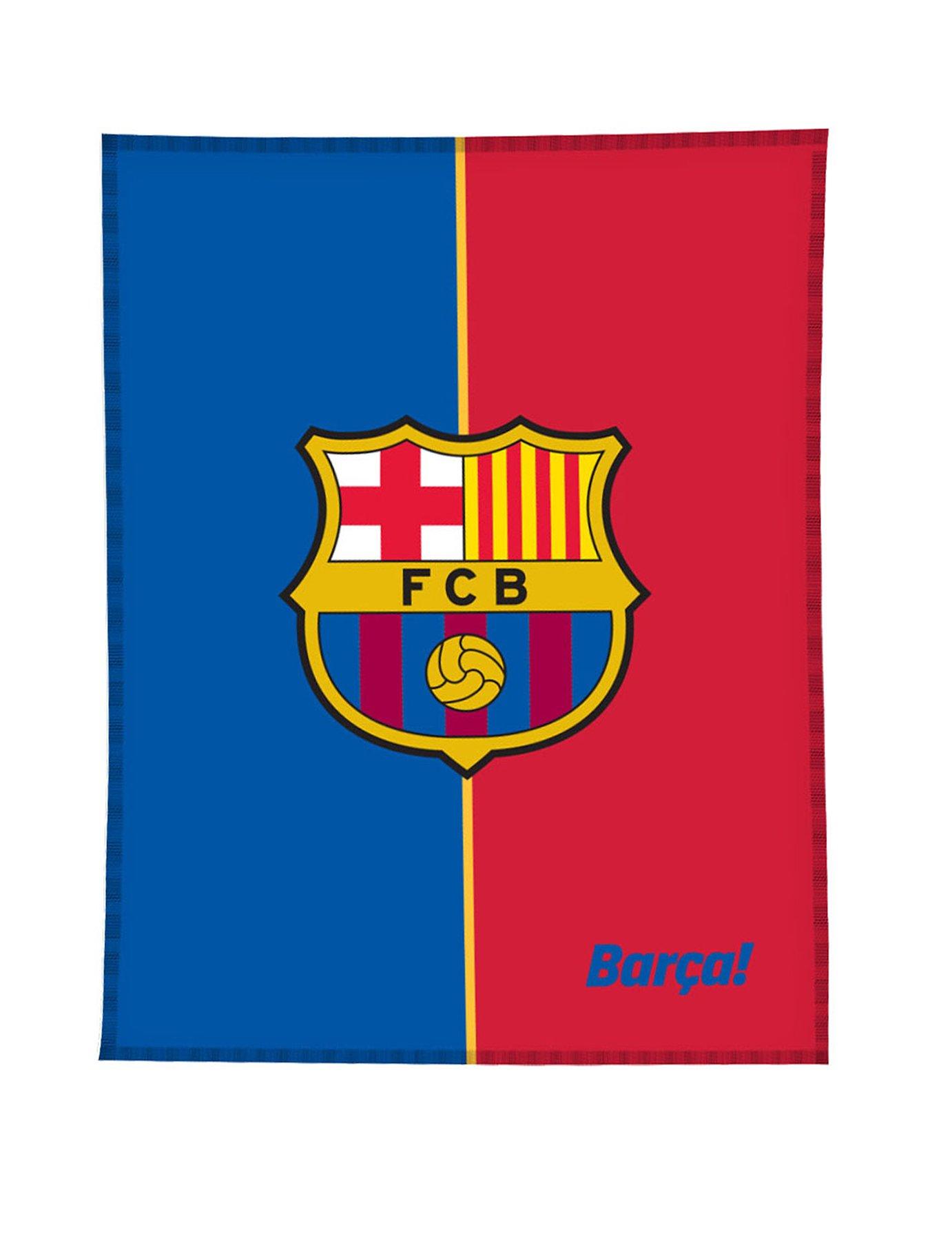 Product photograph of Barcelona Fc Fleece Blanket - Multi from very.co.uk