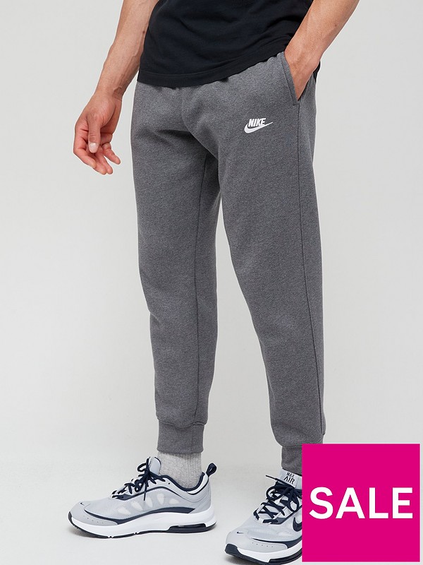 Nike NSW Club Fleece Joggers - Grey/White